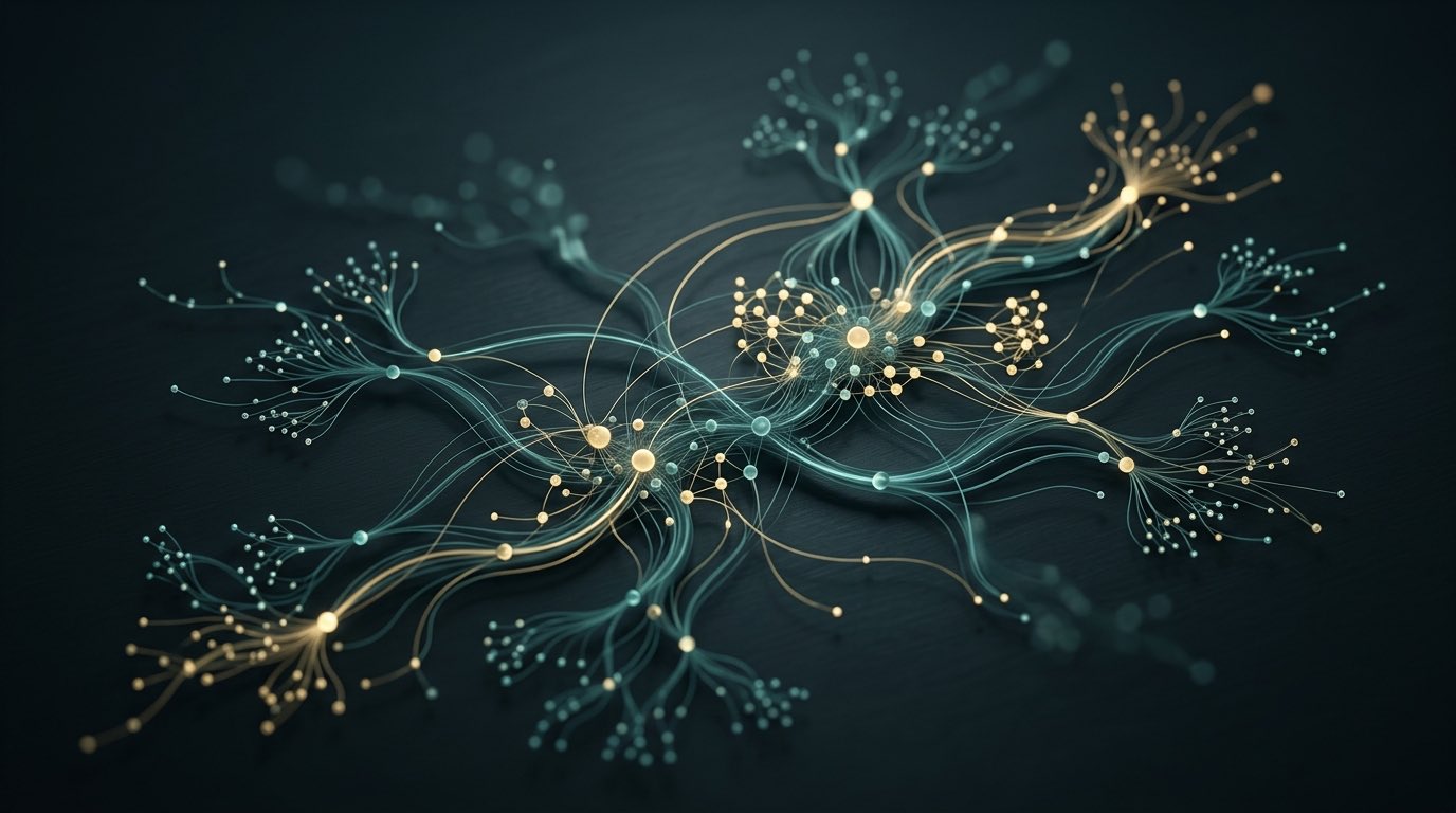 Abstract network of customer connections and market reach